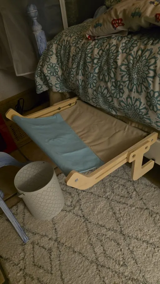 Hamac en bois en situation, photo envoyée par Acheteur vérifié